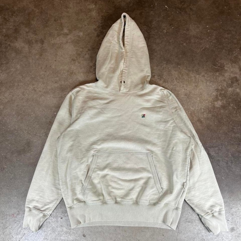 Aime Leon Dore cream hoodie with embroidered rose Women's Size M